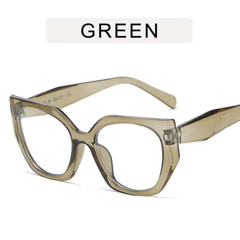 The Transparent Anti-Blue Light Polygon Glasses