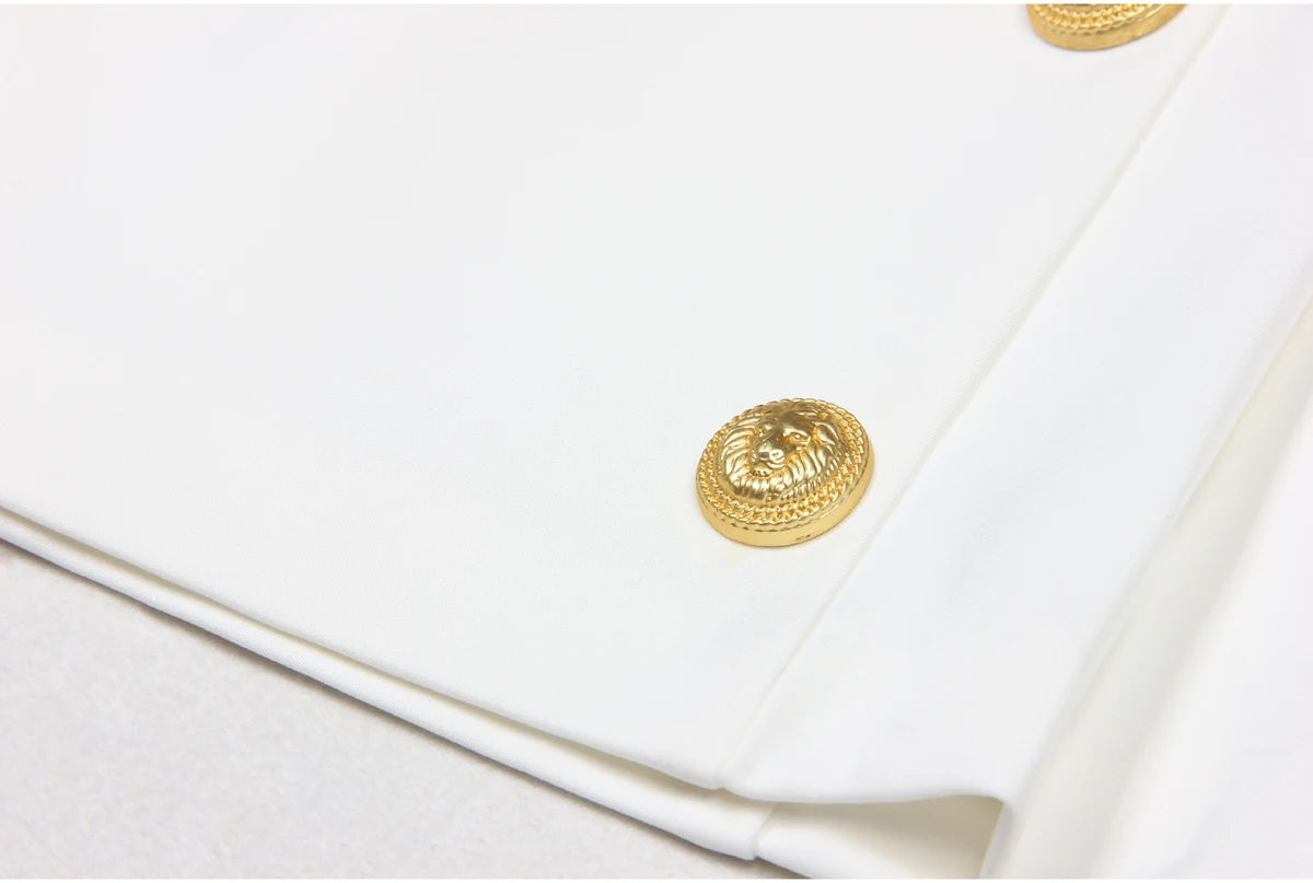 S-xl Black And White High-quality Fashionable Solid Color New Side Pleated Double Row Button Casual Commuting Women Short Skirt