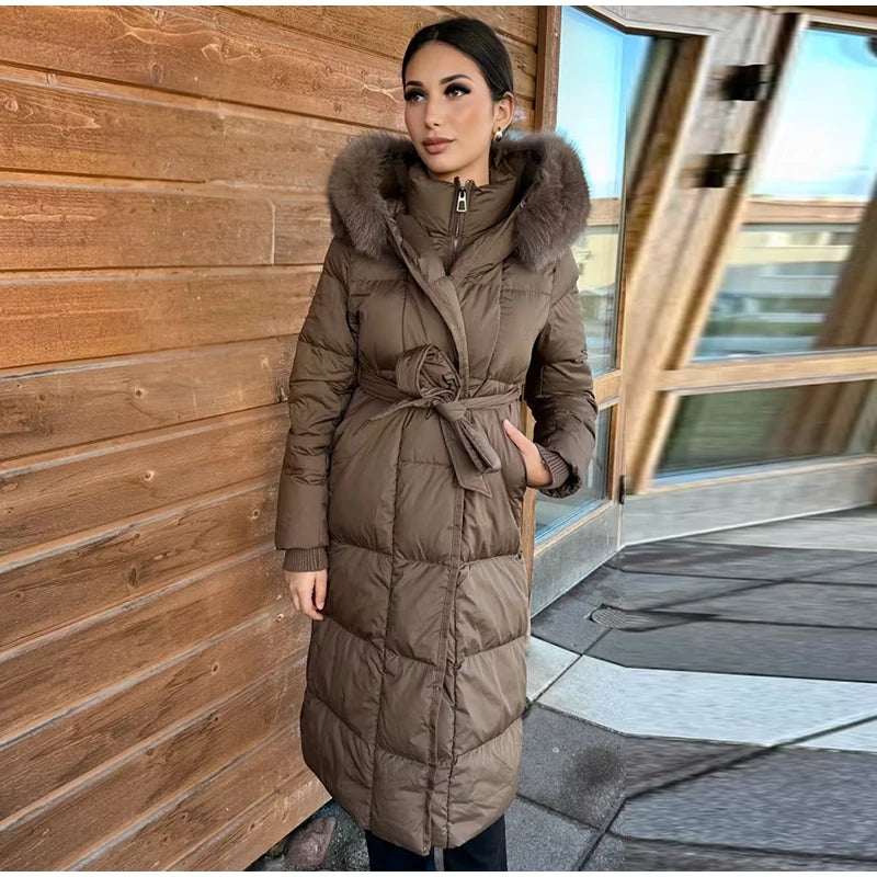 The Belted Fur Hood Parka