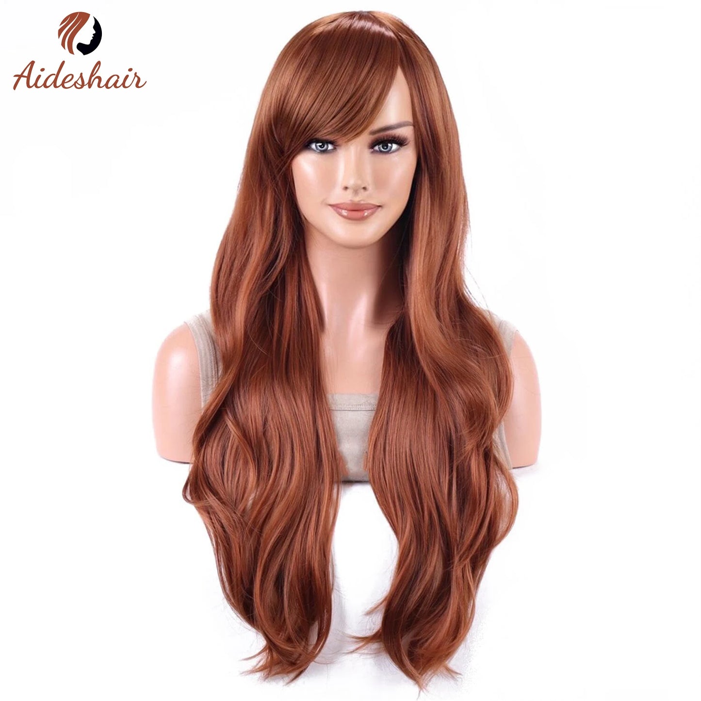 The 70CM Long Wavy Curly Heat-Resistant Wig