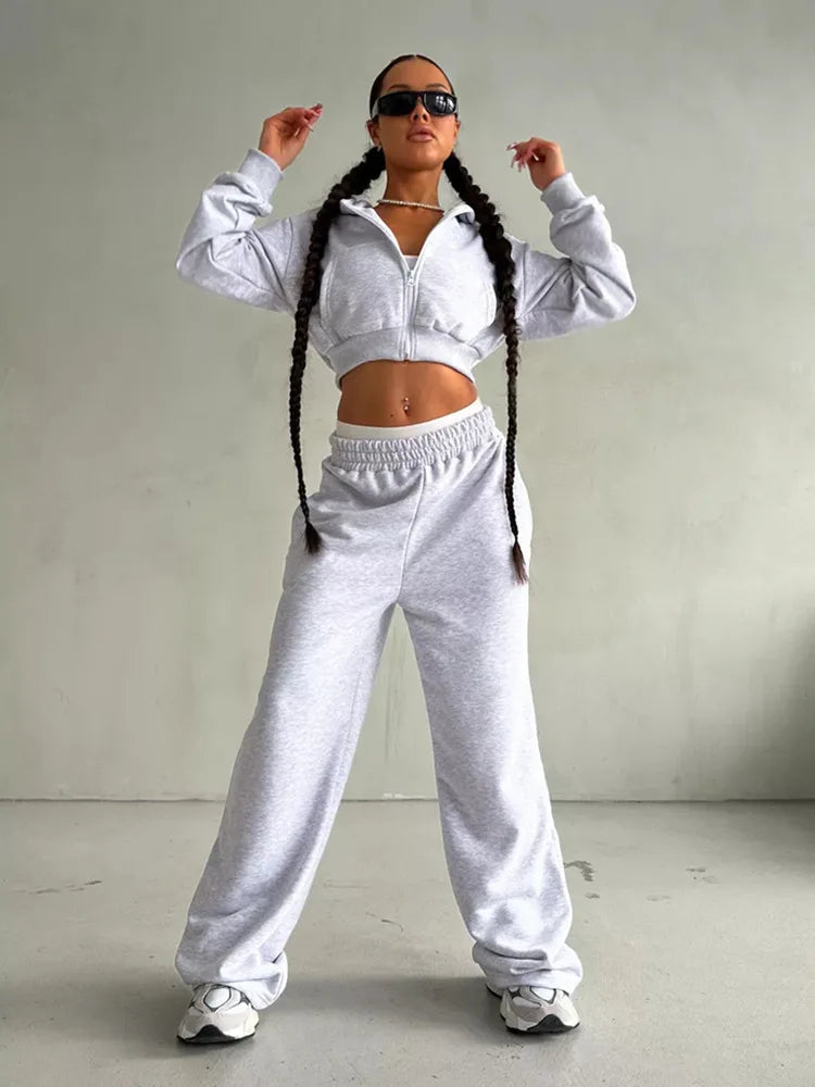 The Zip Hoodie Trouser Set