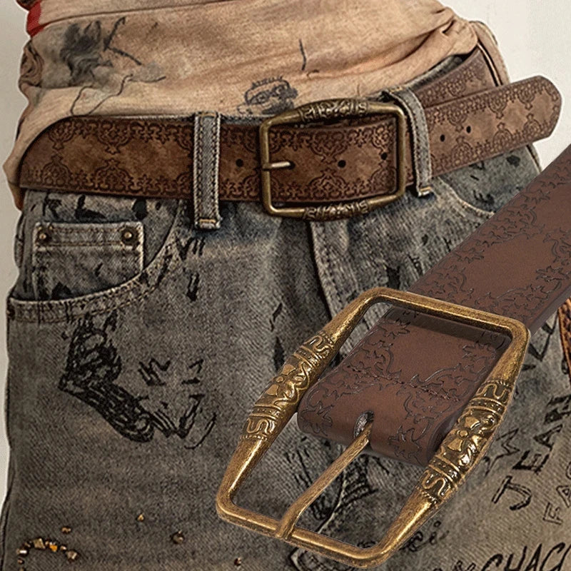 The Y2K Print Pin Belt