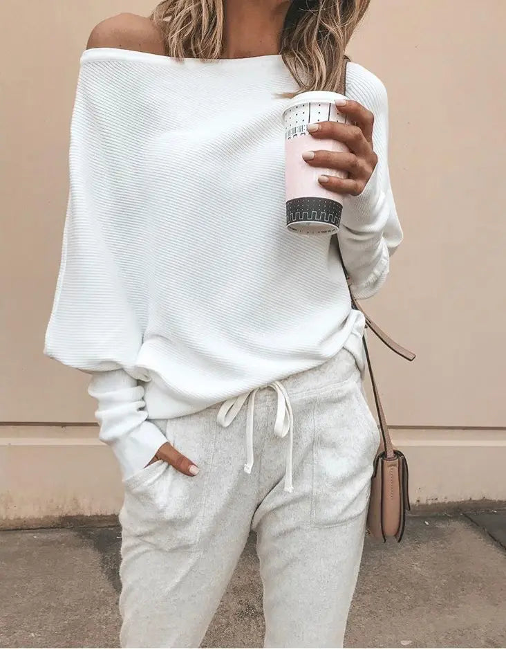 The Batwing Slash Neck Tee