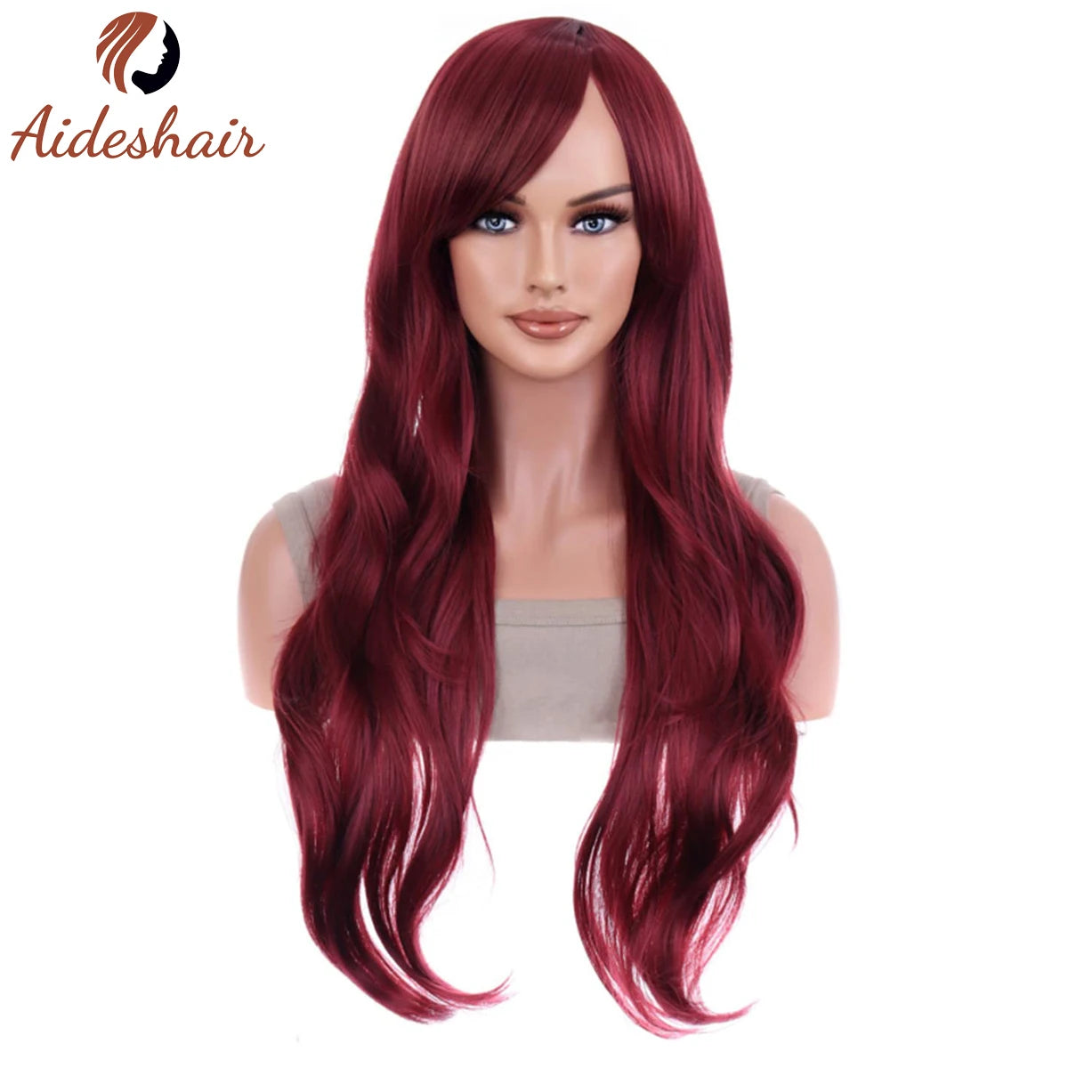 The 70CM Long Wavy Curly Heat-Resistant Wig