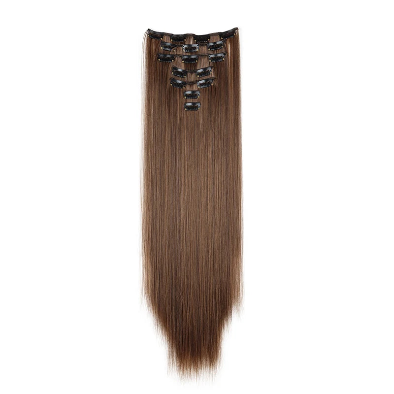 The 7-Piece Clip-In Straight Hair Extensions