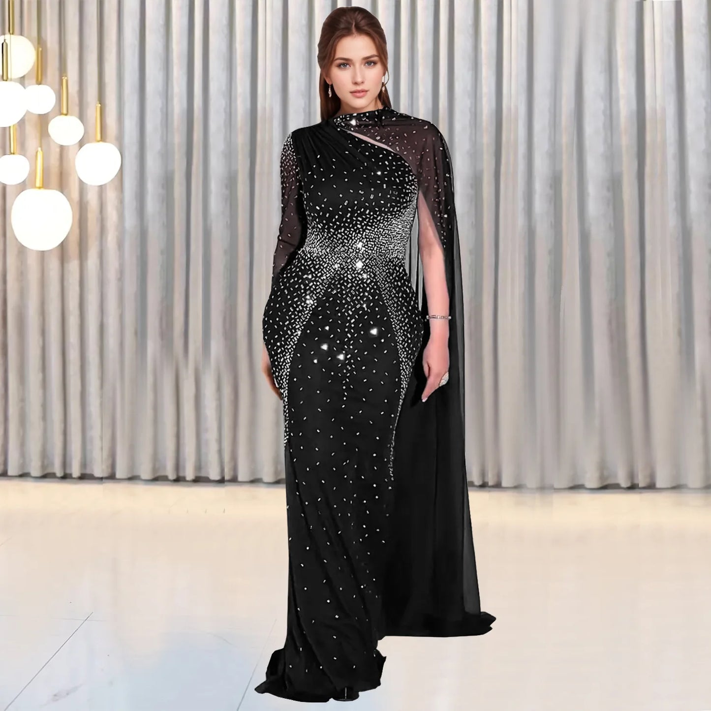 The African Rhinestone Party Gown