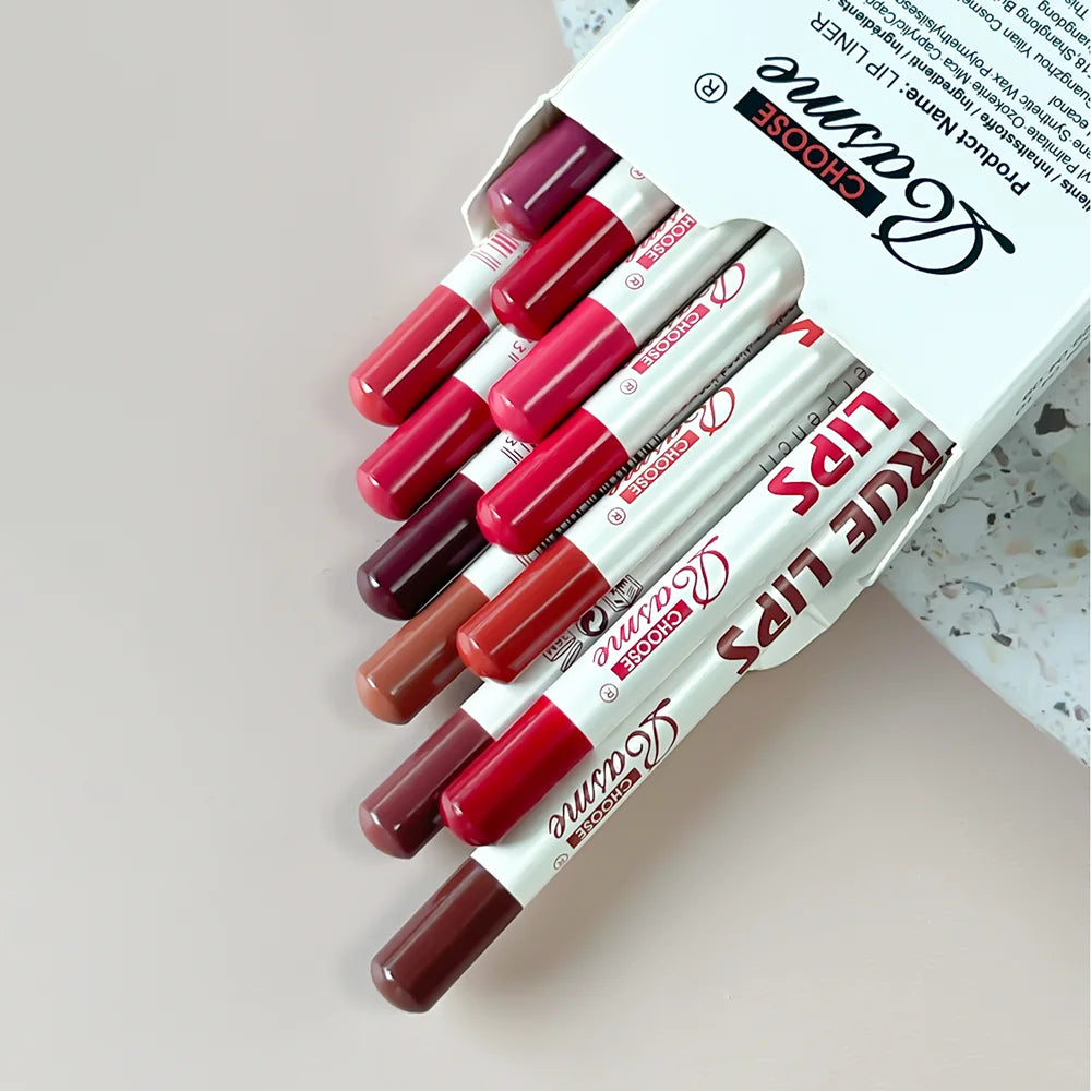 The 12-Piece Lip Liner & Gloss Set