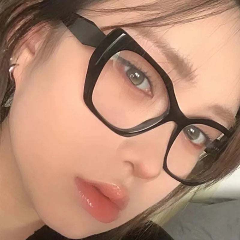 The Transparent Anti-Blue Light Polygon Glasses