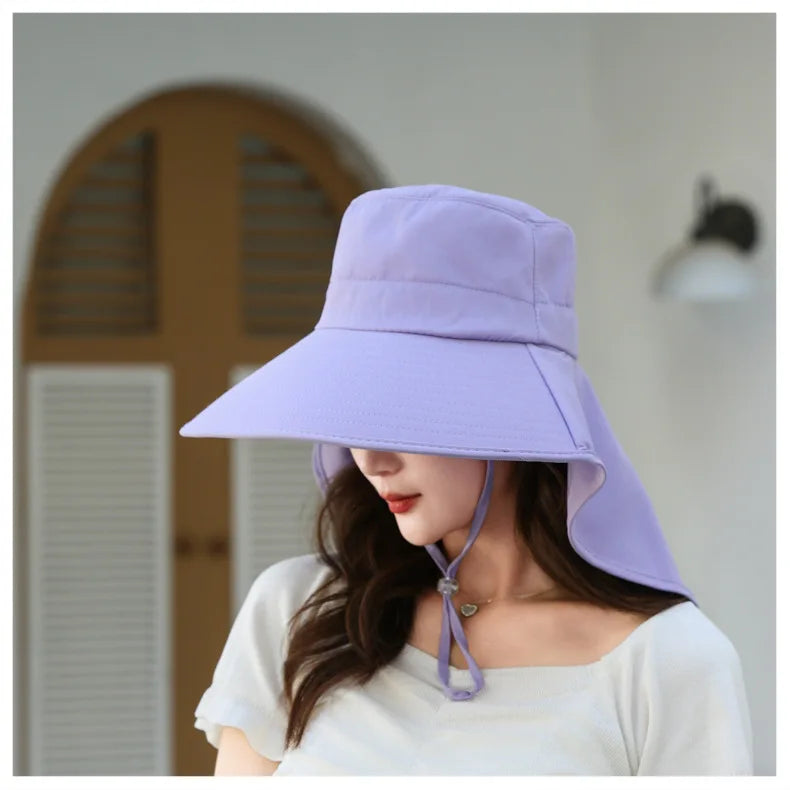The Wide Brim Neck Cover Safari Cap