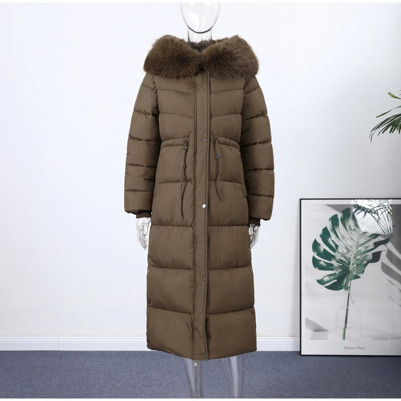The Belted Fur Hood Parka