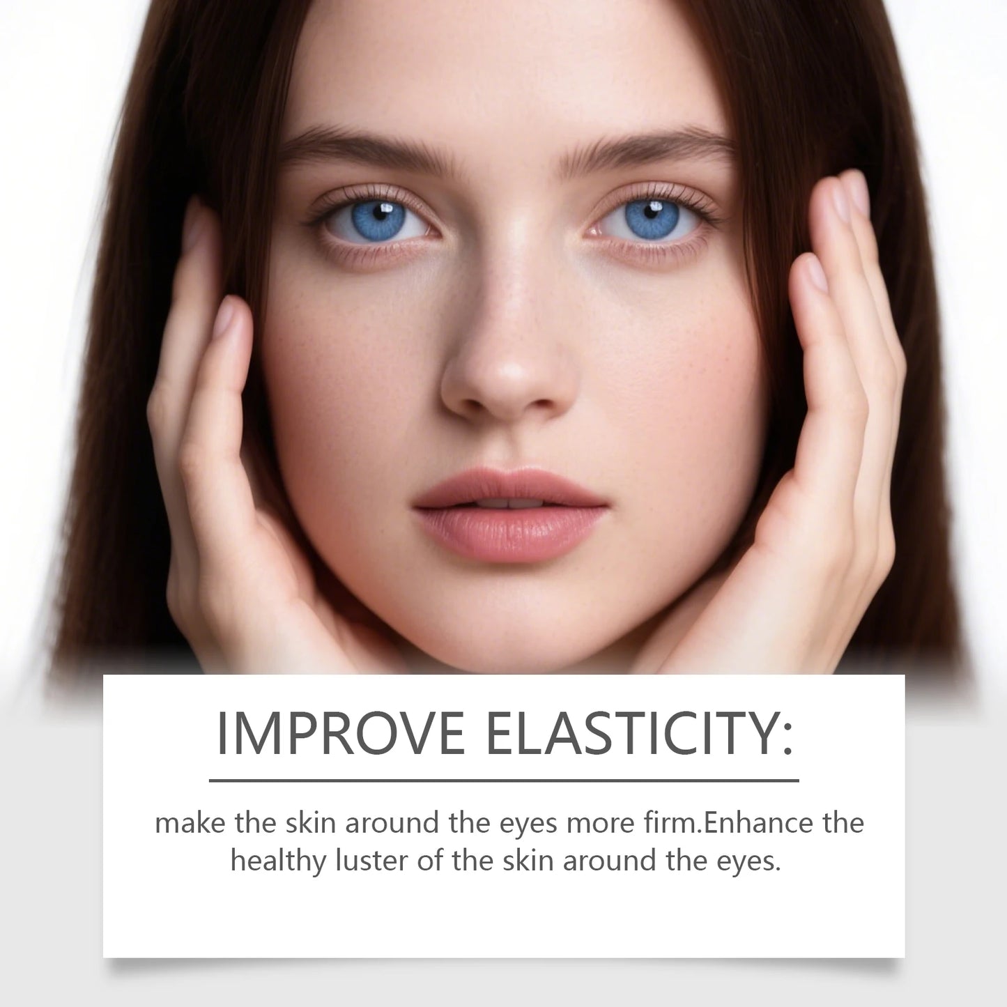 Instant Eye Care Cream With Brush Lasting Moisturizing Firming Smoothing Fine Lines Anti-Aging Eye Bag Removal Skin Care