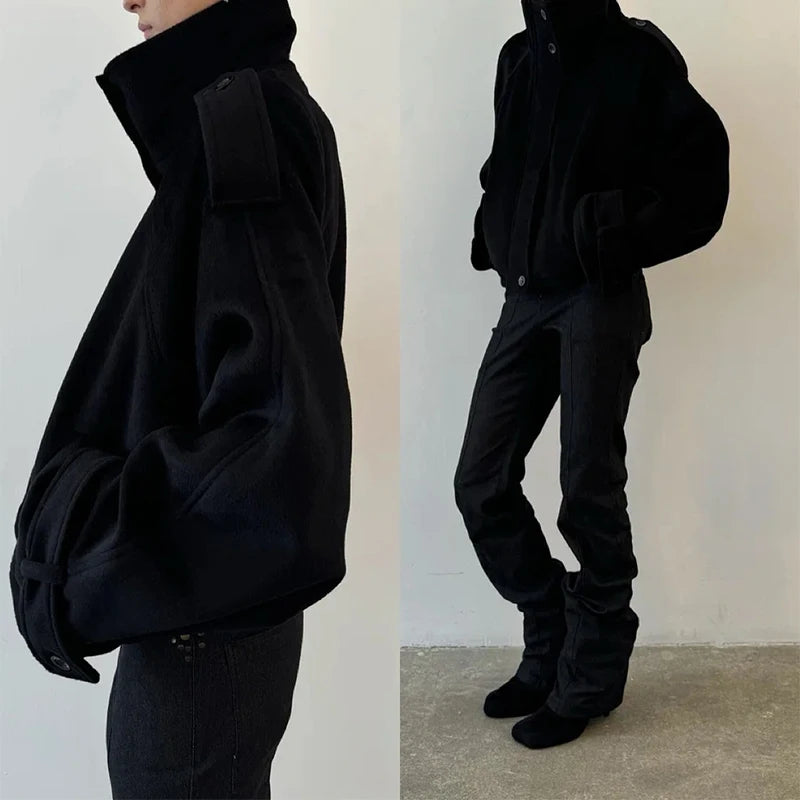 The Woolen Stand Collar Coat