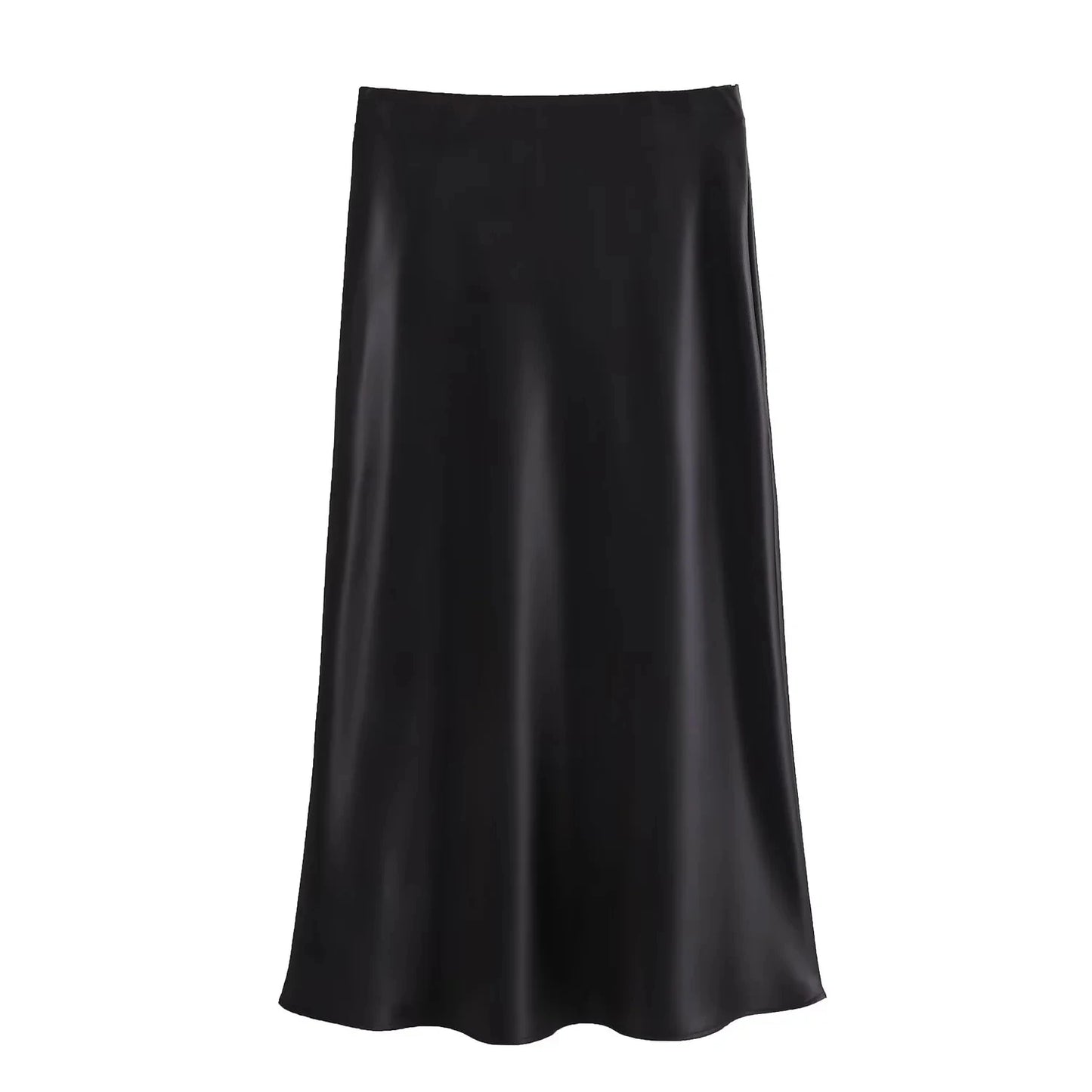 The Vintage Satin Straight Maxi