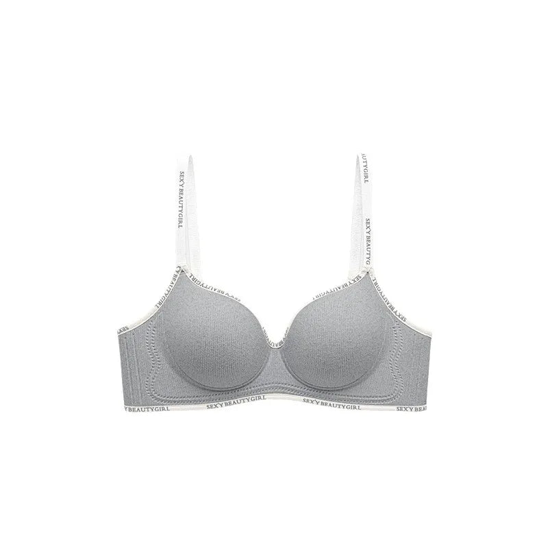 Women's Push-Up Bra for Enhanced Appearance Spring/Summer Wire-Free Soft Support Bra with Anti-Sagging Design Strapless Bra