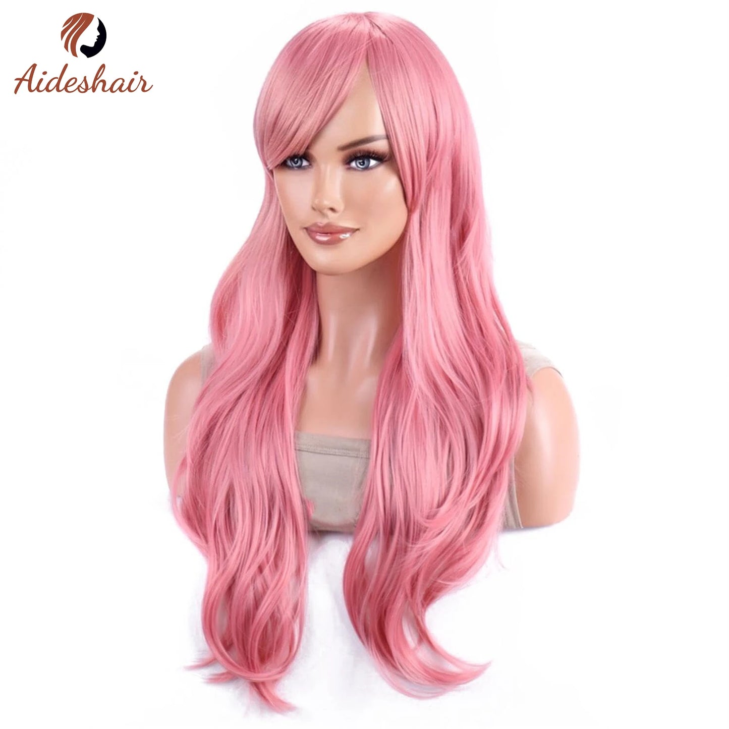 The 70CM Long Wavy Curly Heat-Resistant Wig