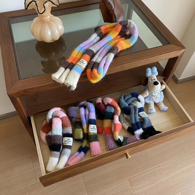 The Striped Wool Tube Scarf