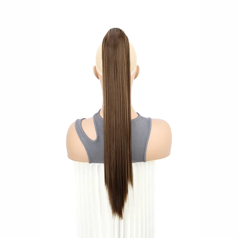 The 24-Inch Claw Clip Straight Ponytail Extension