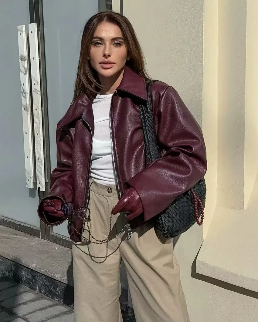 The Bordeaux Moto Jacket