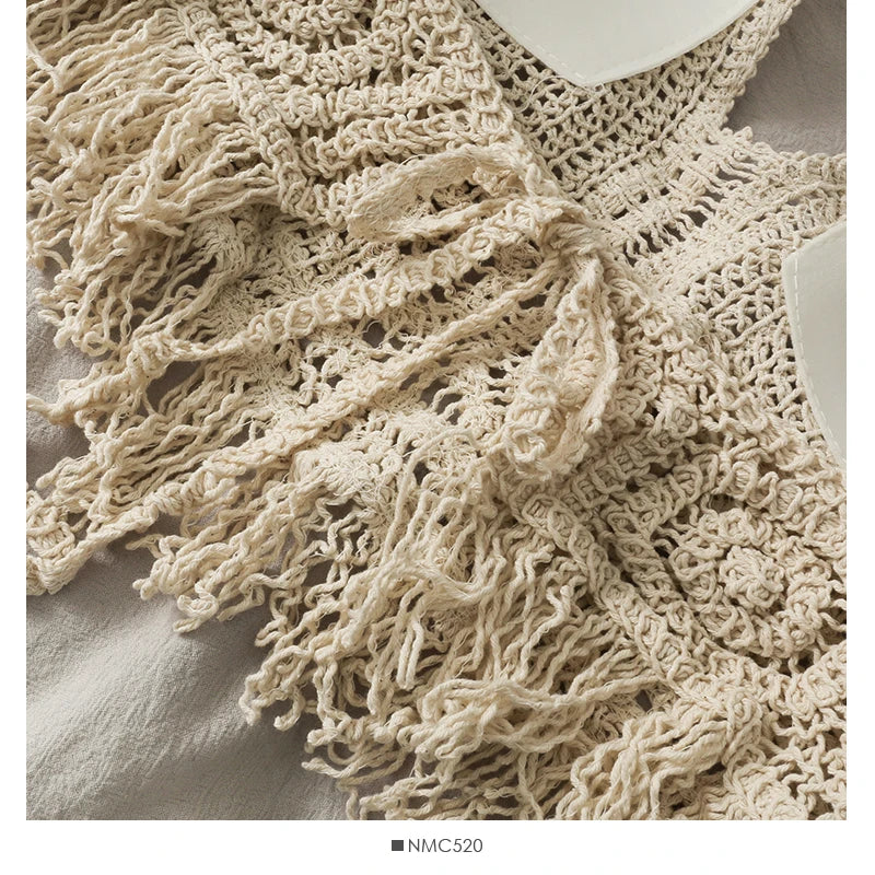 The Tassel Halter Crop Top