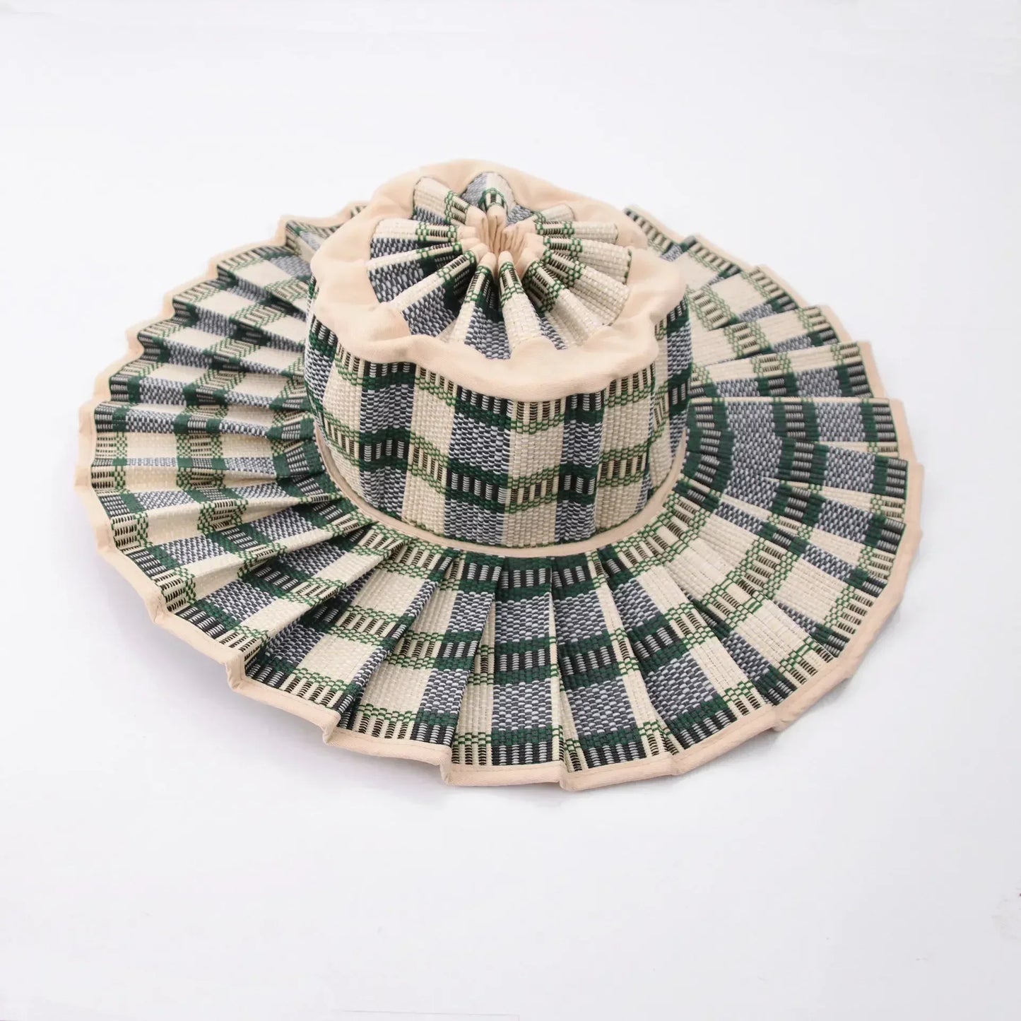 The Y2K Reversible Pleated Straw Hat
