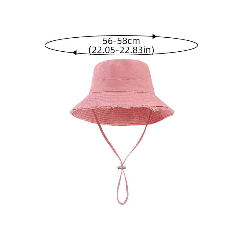 The Tassel Brim Foldable Bucket Hat