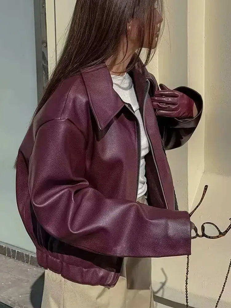 The Bordeaux Moto Jacket