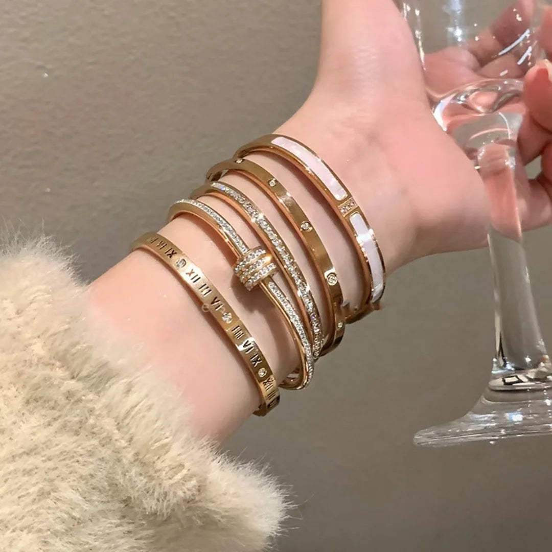 The Starry Sky Titanium Bangle