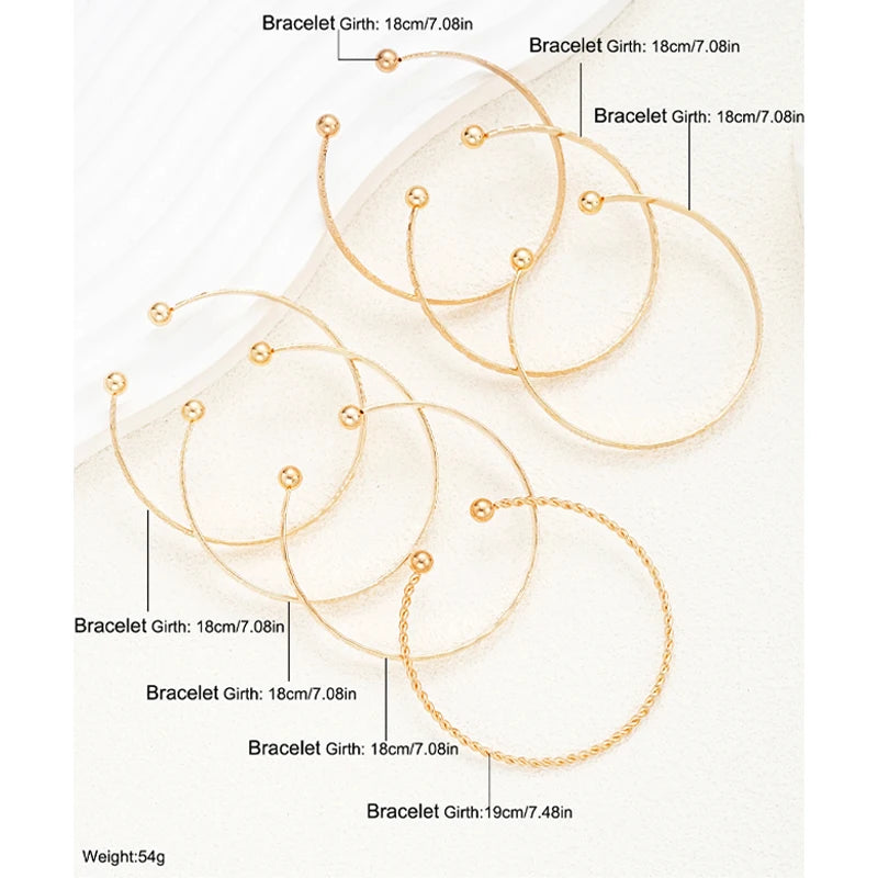 The 7-Piece Goth Bangle Set