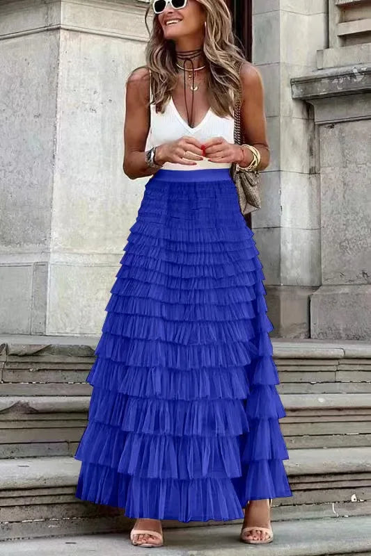 The Boho Multilayer Tulle Maxi