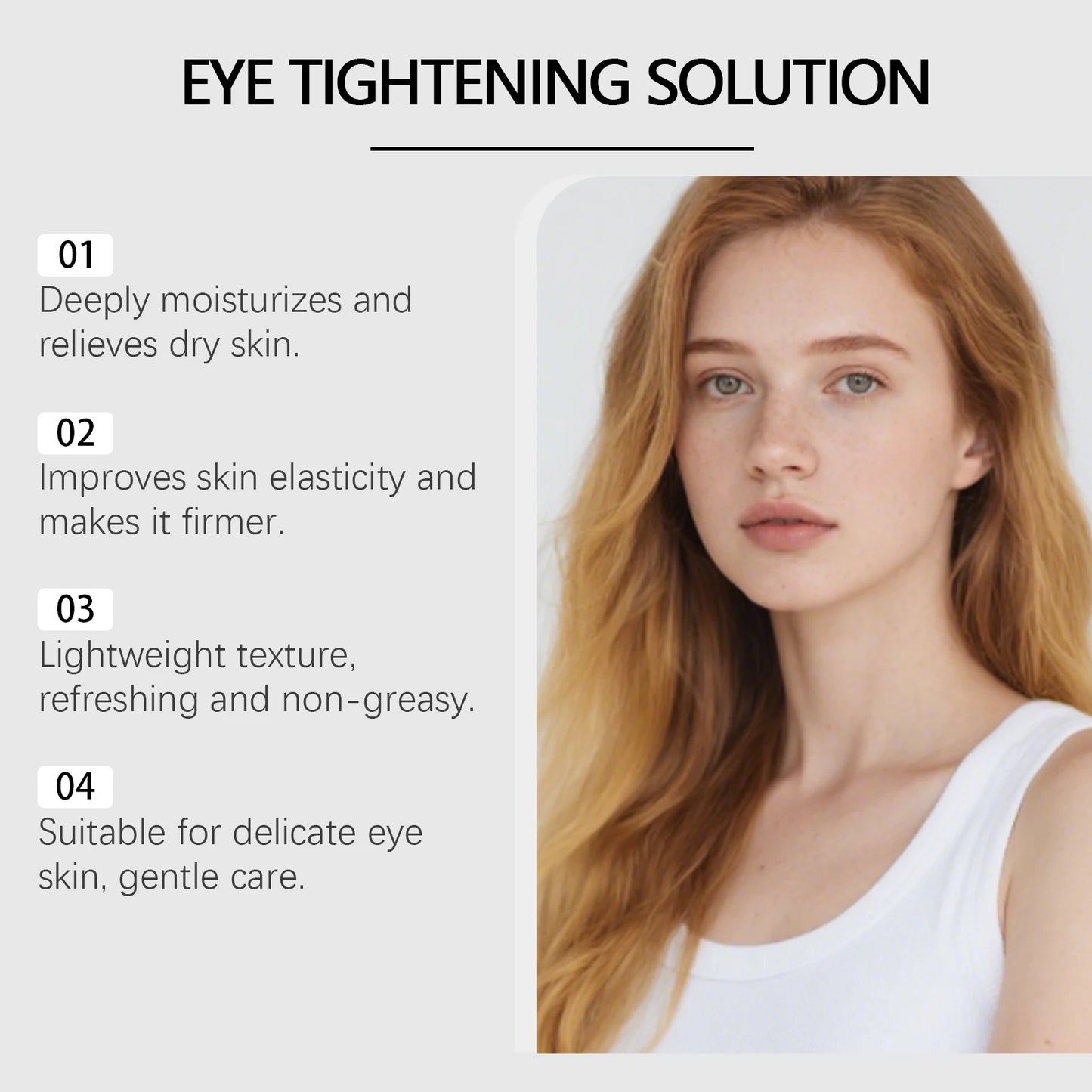 Instant Eye Care Cream With Brush Lasting Moisturizing Firming Smoothing Fine Lines Anti-Aging Eye Bag Removal Skin Care