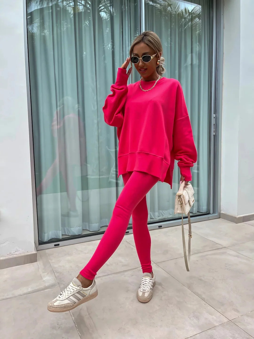 The Oversized Knit Trouser Set