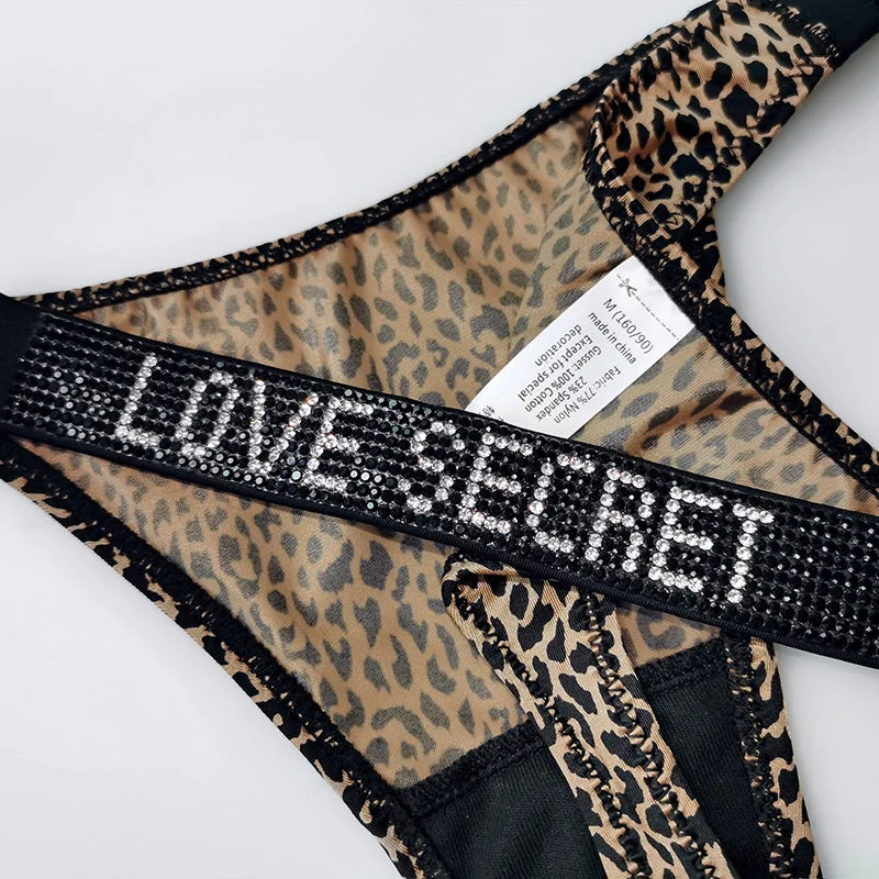 The 5-Pack Rhinestone Diamond Thong Set