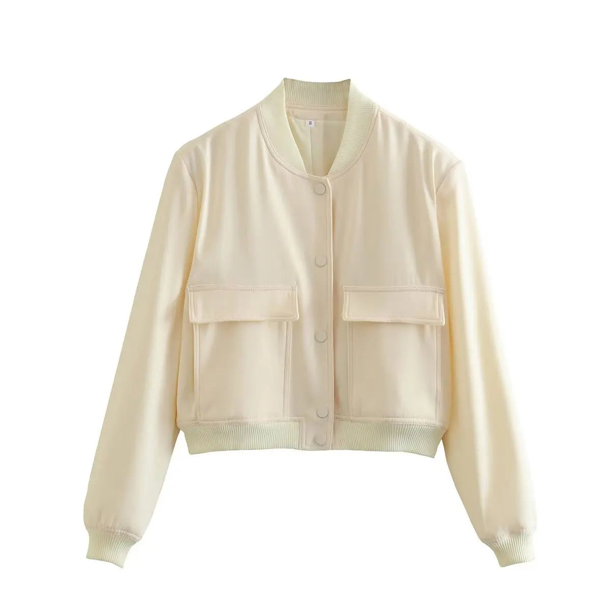 The V-Neck Solid Bomber