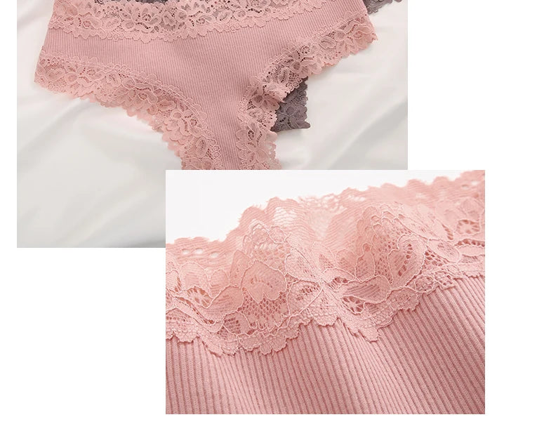 The 3-Pack Brazilian Lace G-String Set