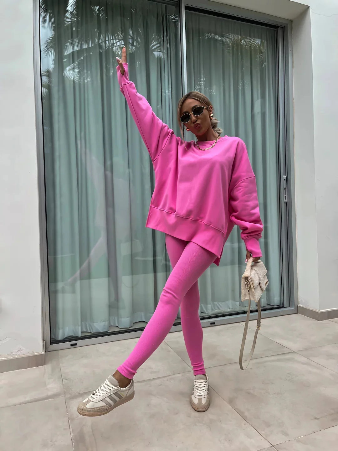The Oversized Knit Trouser Set