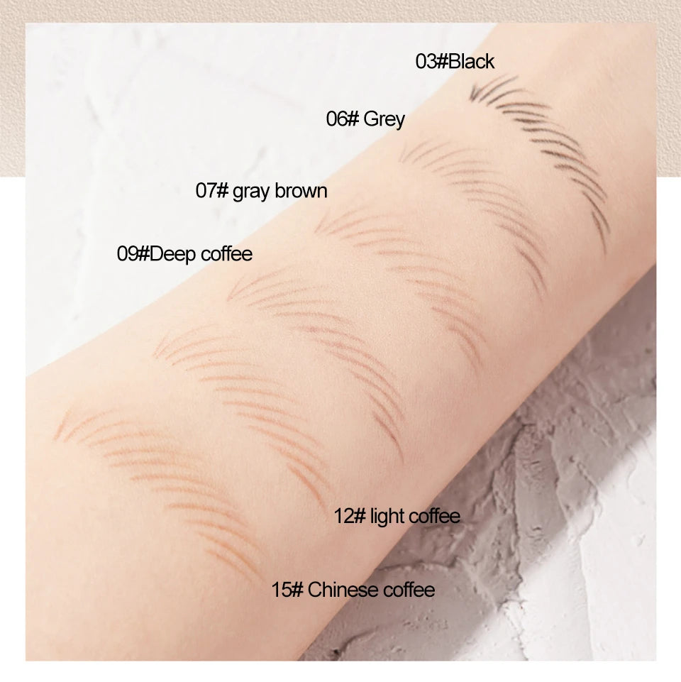 The 6-Color Waterproof Brow Pencil