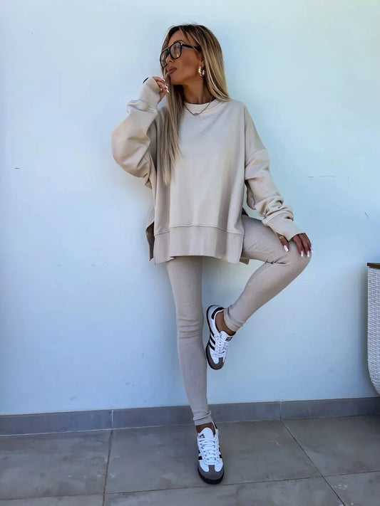 The Oversized Knit Trouser Set