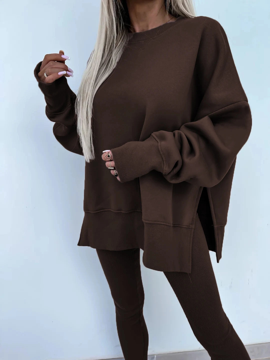 The Oversized Knit Trouser Set