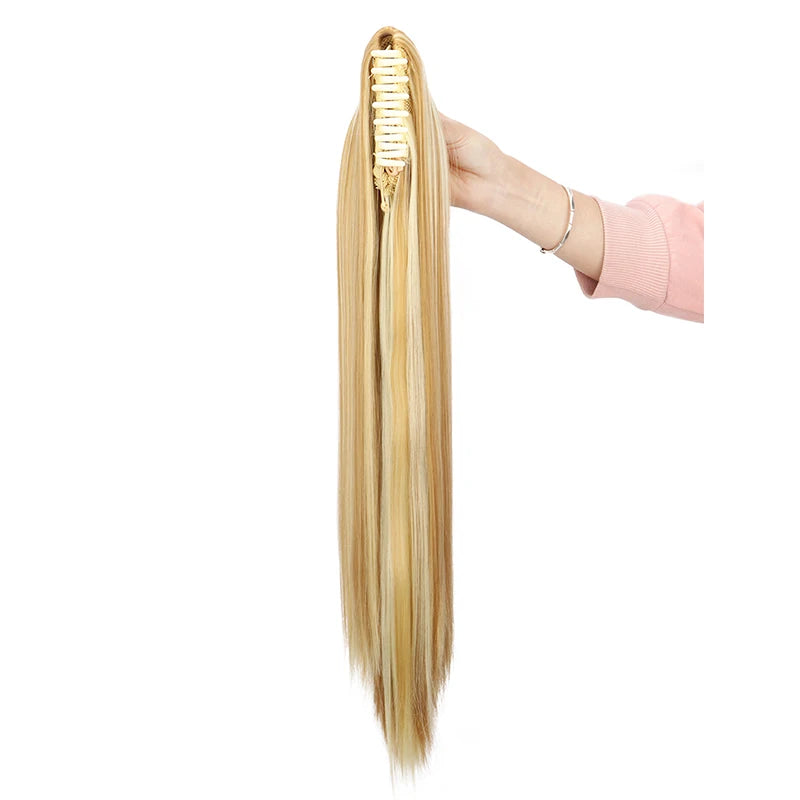 The 24-Inch Claw Clip Straight Ponytail Extension