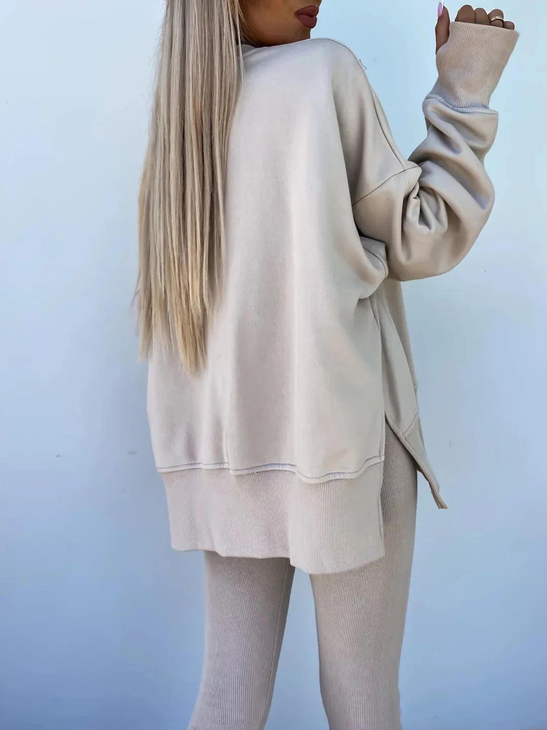 The Oversized Knit Trouser Set
