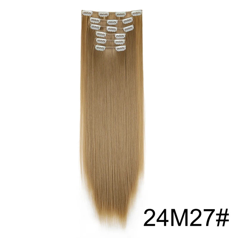 The 24-Inch 16-Clip Straight Hair Extensions