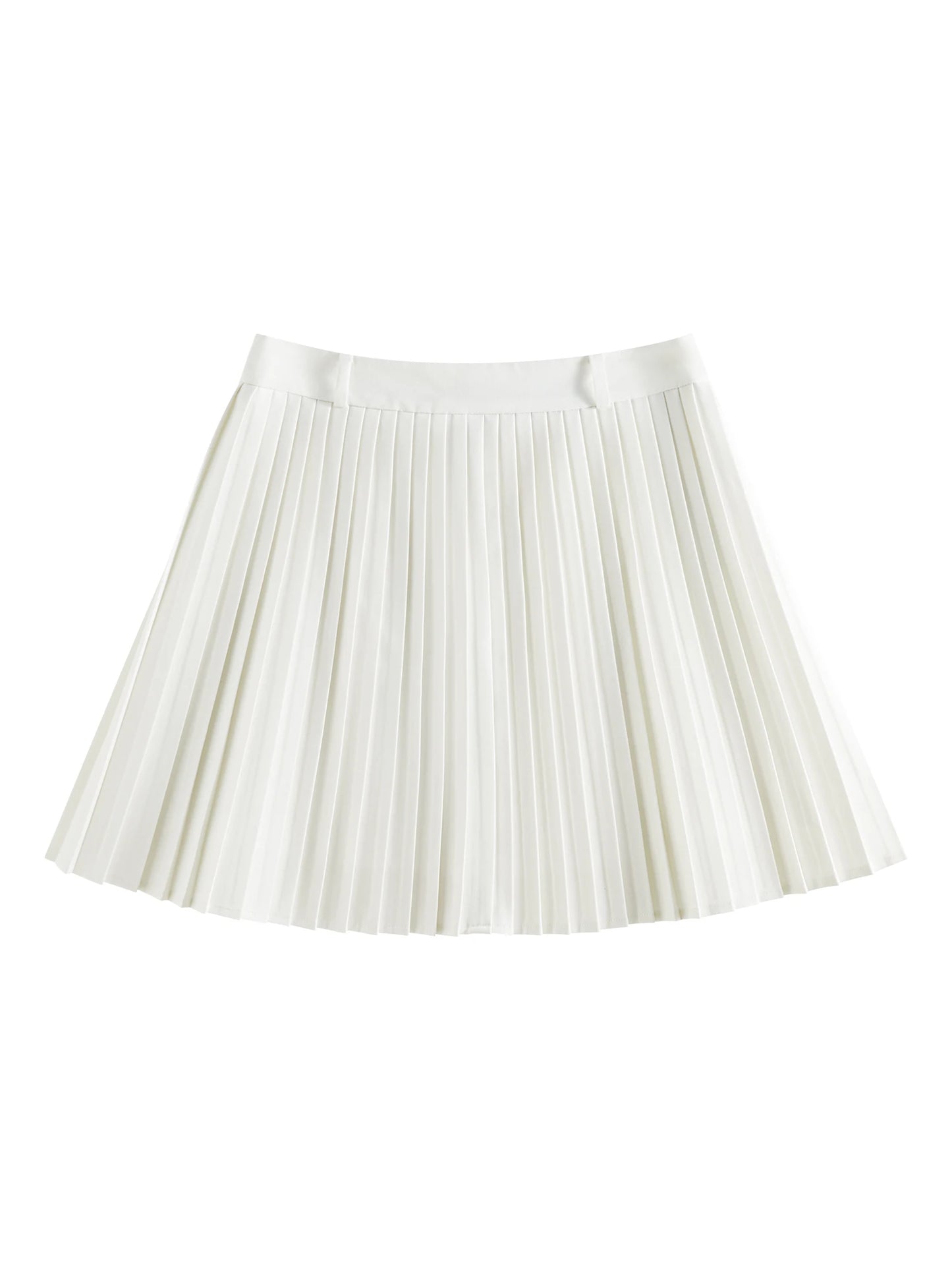The Wool-Blend Pleated Office Mini