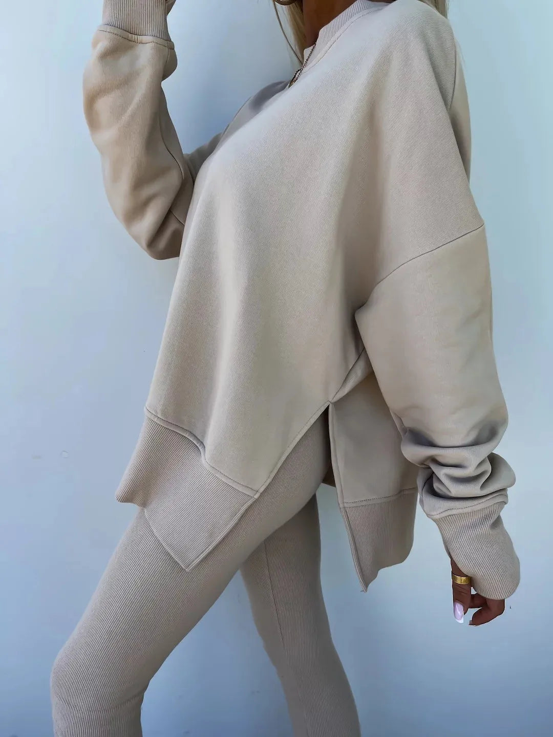 The Oversized Knit Trouser Set