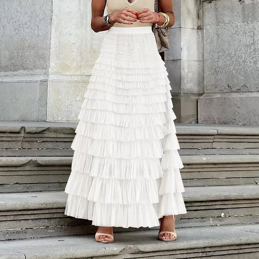 The Boho Multilayer Tulle Maxi