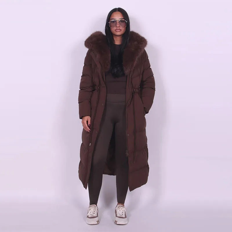 The Belted Fur Hood Parka