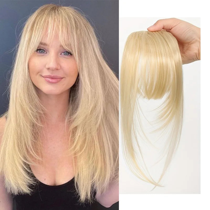 The Wispy Fringe Clip-In Bangs with Sideburns