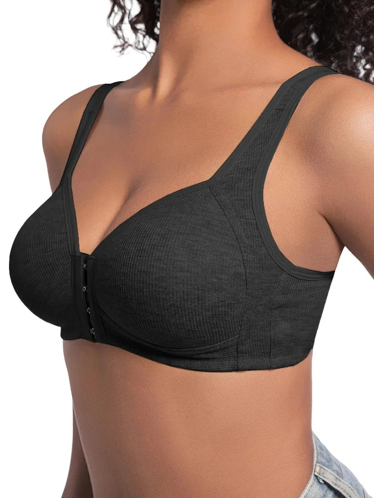 The Wire-Free Front Closure Comfort Bra