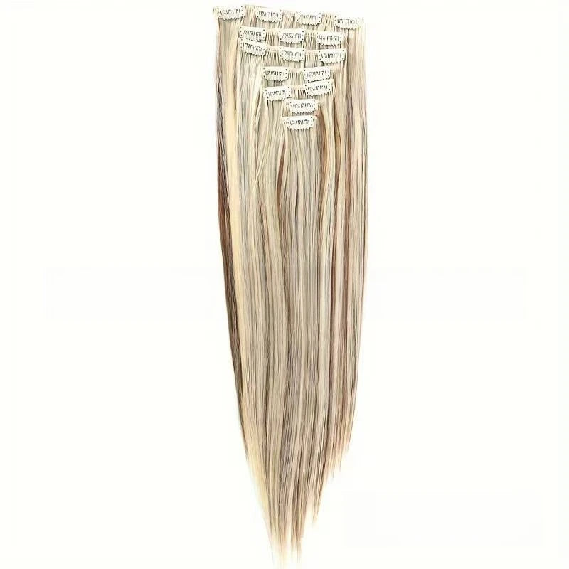 The 60CM Pink Straight Clip-In Hair Extensions