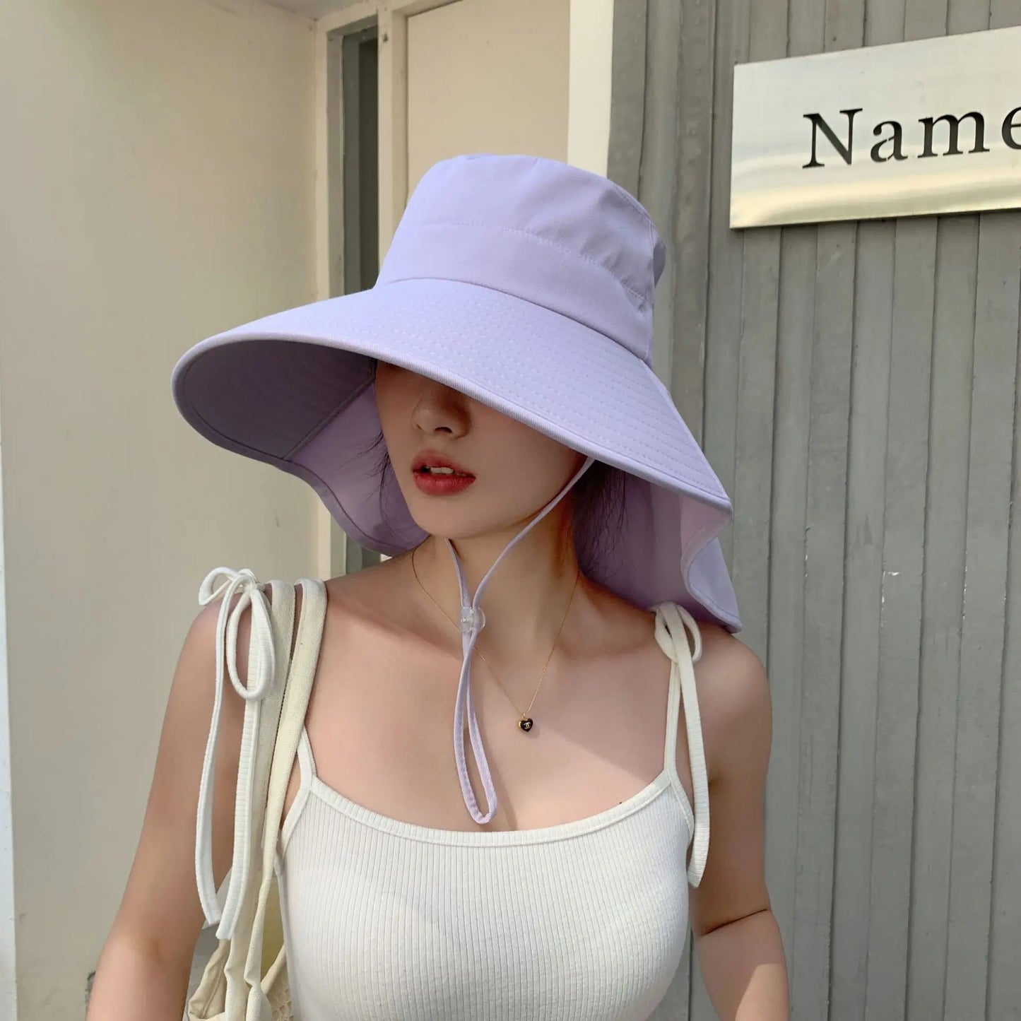 The Wide Brim Neck Cover Safari Cap