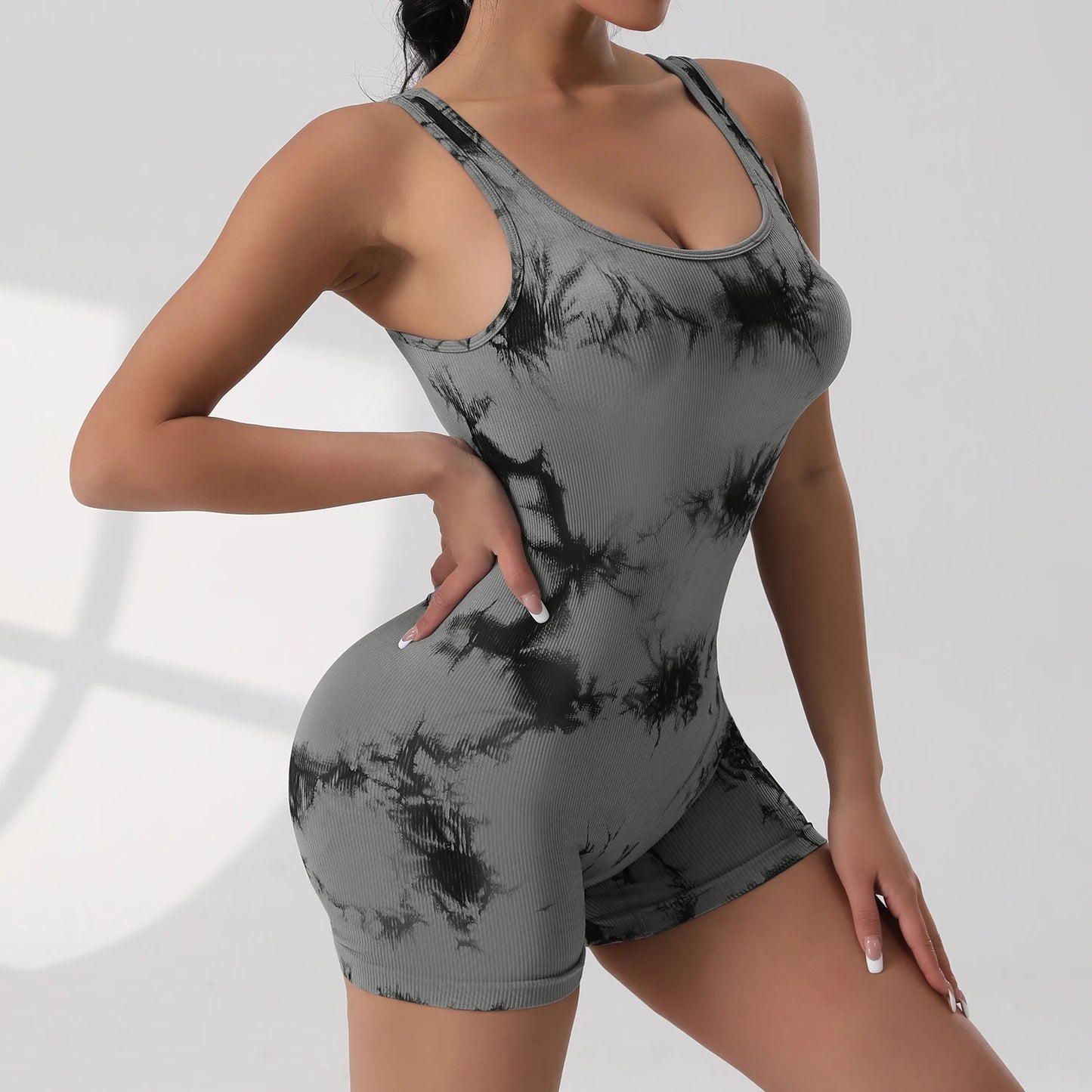 The V-Waist Exposed Yoga Jumpsuit